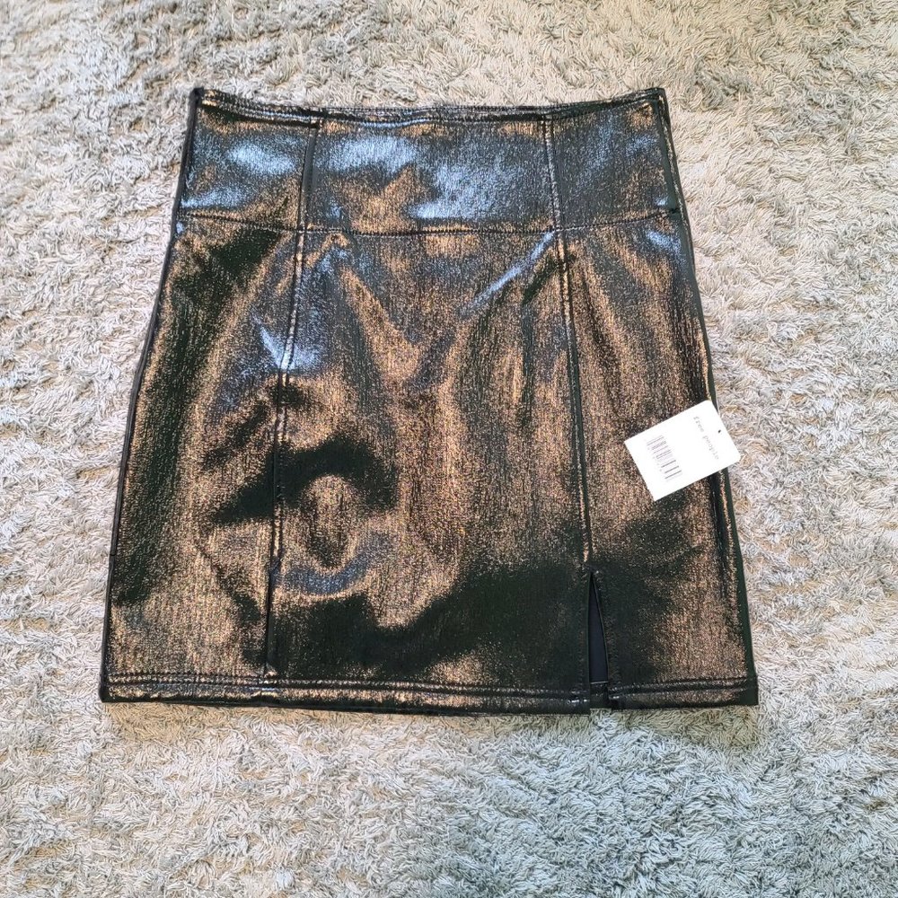 Free People Holding Onto a Dream Denim Mini Skirt